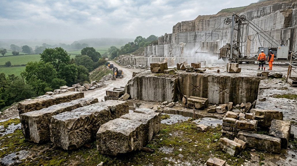 historical british stone quarrying