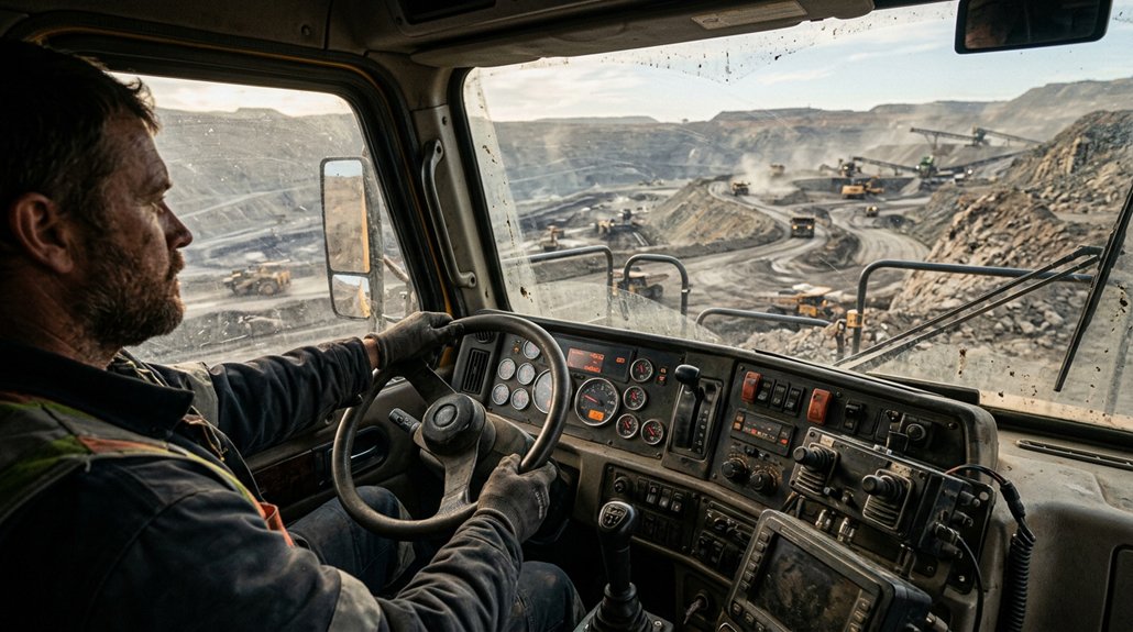operating heavy mining trucks